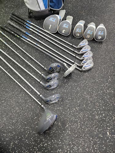 Used Walter Hagen LADY HAGEN T3 Womens Package Set RH Grey And Royal Blue 12 Piece 11849-S000030396