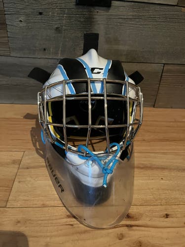 Youth CCM Axis 1.5 Team Goalie Mask With Bauer Dangler