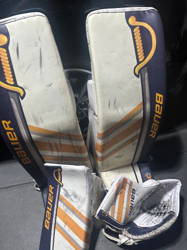 Linus Ullmark Buffalo Sabres Bauer Vapor 2X Pro Return Goalie Full Set (Used)
