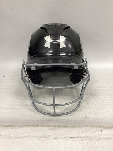 Used Under Armour UABH100 Batting Helmet w/Mask Black MD 11851-S000035800