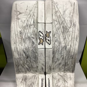 Used Brians GNETIK 8.0 Goalie Leg Pads Senior White 35" 11851-S000035990