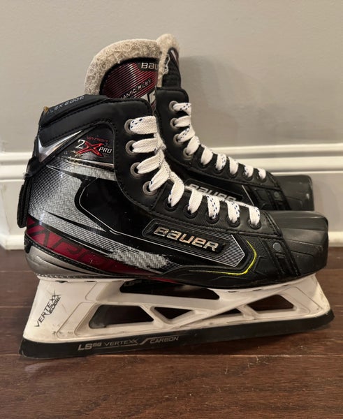 Bauer Vapor 2X Pro Hockey Goalie Skates Regular Width 7 (Used)
