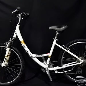 SPECIALIZED EXPEDITION ELITE HYBRID BIKE SIZE MEDIUM, 24 SPEED, ALUM, FRONT SUSP