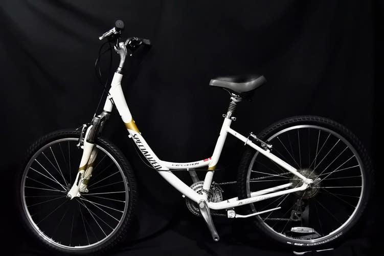 SPECIALIZED EXPEDITION ELITE HYBRID BIKE SIZE MEDIUM, 24 SPEED, ALUM, FRONT SUSP