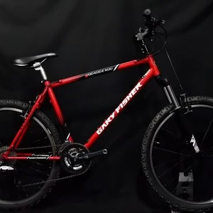 GARY FISHER HOO KOO E KOO MOUNTAIN BIKE SIZE L, 19", 27 SPEED, ALUM, FRONT SUSP