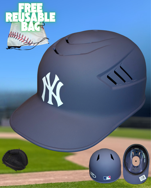 Rawlings Mach Catcher's Mask (New) New York Yankees MLB Rawlings Cool Flo Coaches Skull Cap