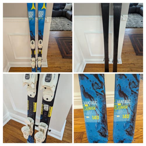 Used Atomic Vantage Junior 140 CM Skis W/ Bindings