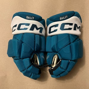 San Jose Sharks Teal CCM Jetspeed Gloves 14” BAILEY