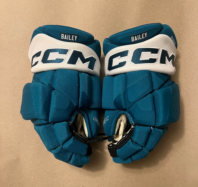 San Jose Sharks Teal CCM Jetspeed Gloves 14” BAILEY