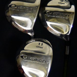 ADAMS OVARION 3 5 11 WOOD SET FLEX:REGULAR LENGTH: 41/42 IN RIGHT HANDED