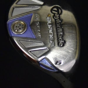 TAYLOR MADE BURNER 6-HYBRID RESCUE FLEX: LADIES LENGTH: 39 IN RH NEW GRIP