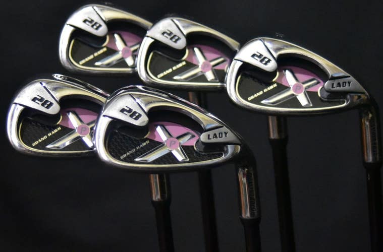 GRAND HAWK 28X LADY 6-9 PW IRON SET FLEX: LADIES LENGTH (6) 36.5 IN RIGHT HANDED