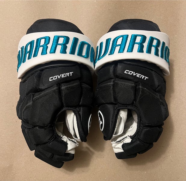 San Jose Sharks Black Warrior Covert QRE Gloves 14”