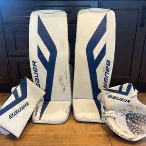 Pro Stock 36+1 Bauer Digiprint Goalie Pads & Gloves Set Woll