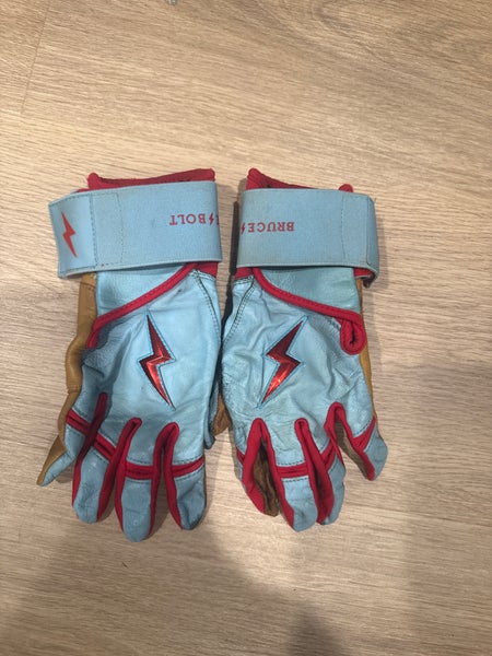 Large Bruce Bolt Batting Gloves (Used)