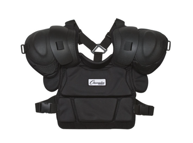 Champion Sports Pro Style Low Rebound Foam Chest Protector 12" Black (New)