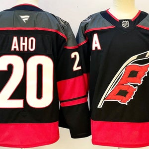 Carolina Hurricanes Sebastian Aho Ice Hockey Jersey 20 size 46