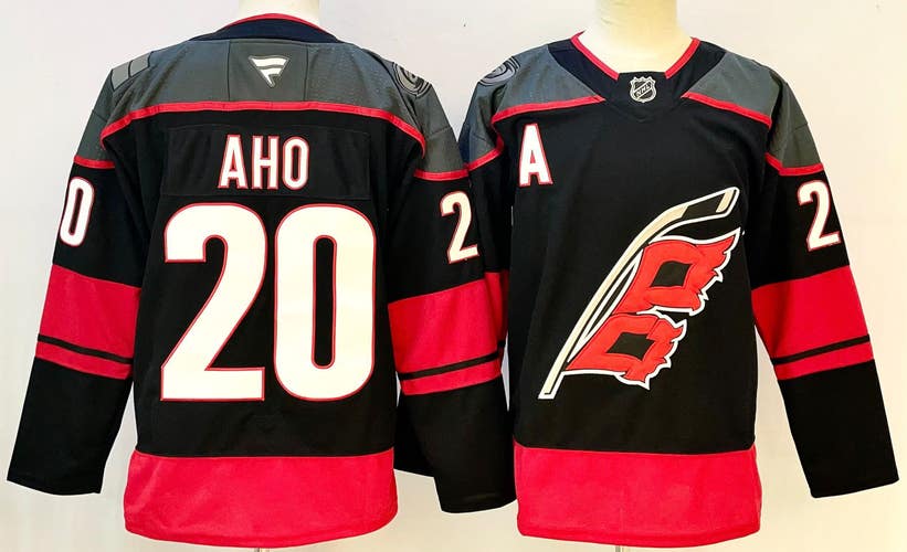Carolina Hurricanes Sebastian Aho Ice Hockey Jersey 20 size 46