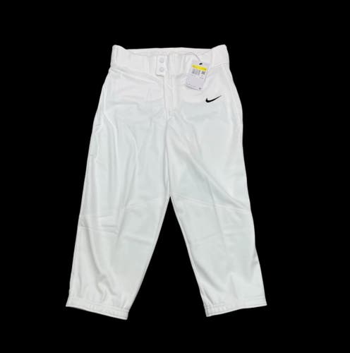 Nike Vapor Select High Knicker Baseball Pants White BQ6432-100 men’s size small