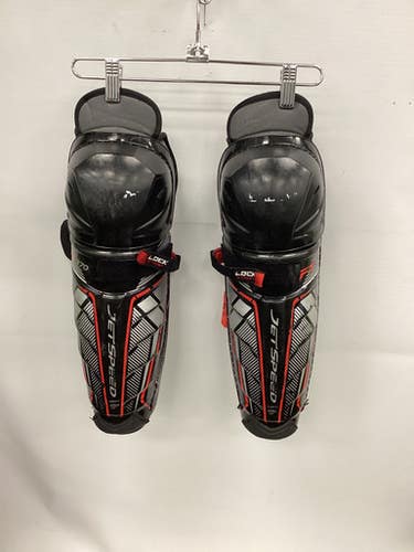 Used CCM JETSPEED FT370 Senior Shin Guards Black 13" 11851-S000035776