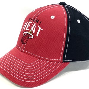 Miami Heat 2014 Adjustable Red & Black NOS Cotton Logo Cap (New)