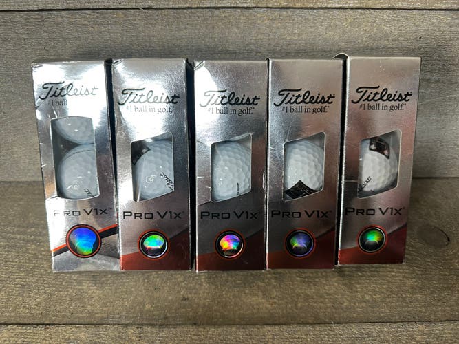 Titleist Pro V1x Golf Balls 15 Balls White 5 Sleeves Of 3 New