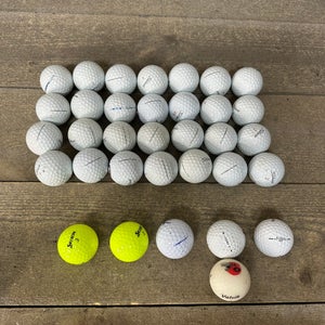 Titleist Pro V1x Golf 32 Balls White Srixon Mizuno Nike Volvik Callaway Lot