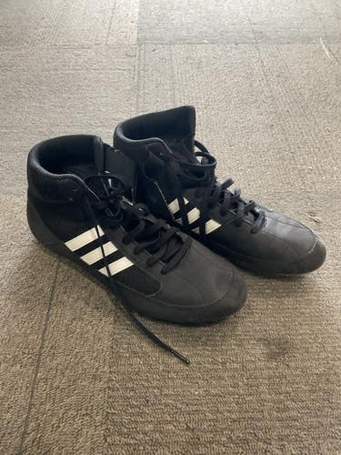 Used Adidas Wrestling Shoes Black Senior 9.5 11614-S000218968