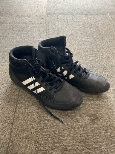 Used Adidas Wrestling Shoes Black Senior 9.5 11614-S000218968