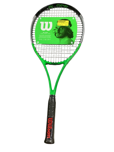 Used Wilson BLADE FEEL RXT 105 Adult Tennis Racquet Green 4 3/8" 11613-S000165523