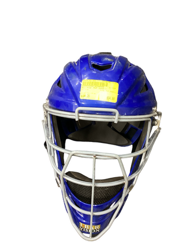 Used All-Star MVP 2400-1 Catchers Helmet w/Mask Navy Blue One Size 11613-S000165703
