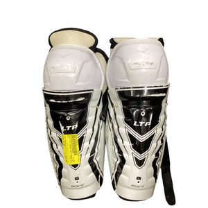 Used CCM LTP Junior Shin Guards White 10" 11613-S000165673