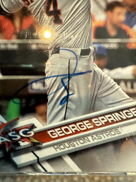 George springer 1/1 on card auto