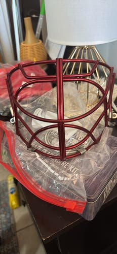 Non certified, double bar cat eye cage for SR CCM goalie mask