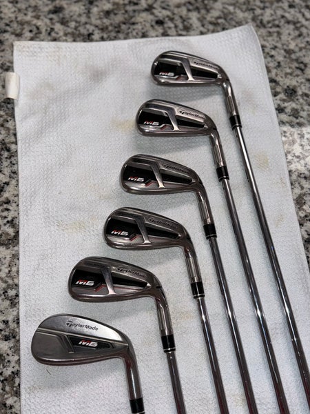 TaylorMade M6 Right Handed Iron Set Regular Flex (6 Clubs) #6 - #9, PW, GW Steel Shaft (Used)