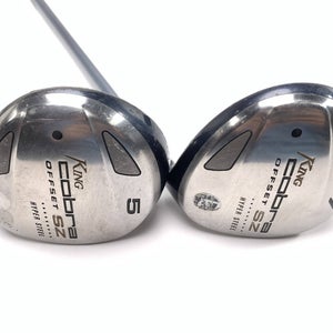 Cobra SZ Offset 5 & 7 Fairway Wood Set 18* 21* Aldila HM Tour 50g Mens RH