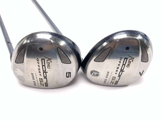 Cobra SZ Offset 5 & 7 Fairway Wood Set 18* 21* Aldila HM Tour 50g Mens RH