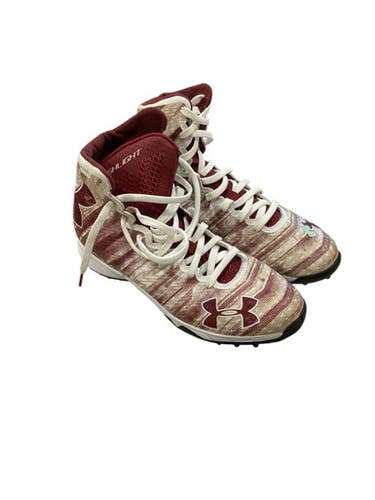 Used Under Armour Adult FB Cleats Maroon Senior 7.5 11884-S000050713