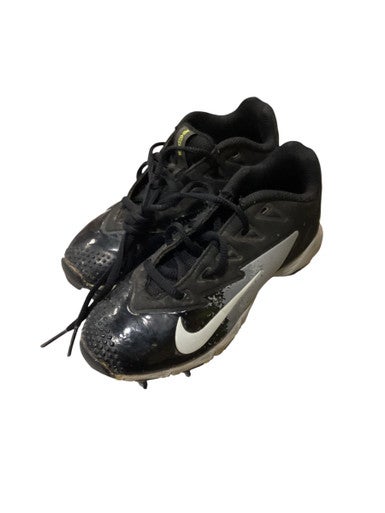 Used Nike BASEBALL CLEATS BB/SB Cleats Black Youth 13.0 11884-S000050667