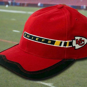 Kansas City Chiefs Vintage Late '90s NFL Red Cotton NOS Ball Cap (New)