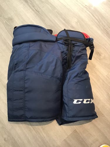 Florida Panthers Medium Senior Pro Stock CCM Hockey Pants (Used)