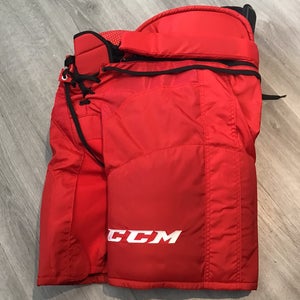 Carolina Hurricanes Medium Senior CCM HP45 Pro Stock Hockey Pants (Used)
