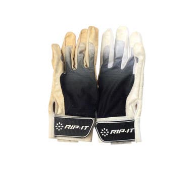 Used RIP-IT BB/SB Batting Gloves White SM 11760-S000080377