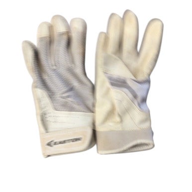 Used Easton BB/SB Batting Gloves White SM 11760-S000080376