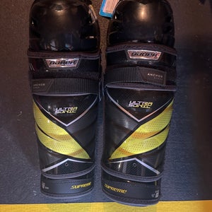 Senior Bauer Supreme ultrasonic 13" Shin Pads  (New)