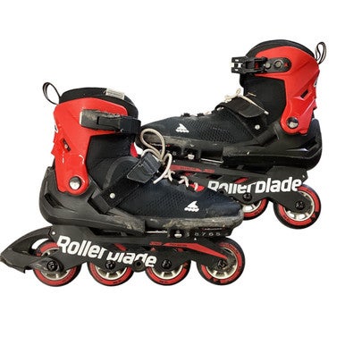 Used Rollerblade ROLLERBLADE Junior Roller Quad Skates Black Adjustable 11760-S000080365