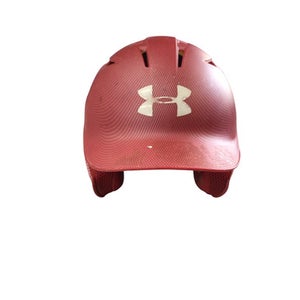 Used Under Armour BASEBALL HELMET Batting Helmet No Mask Red MD 11760-S000080344
