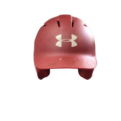 Used Under Armour BASEBALL HELMET Batting Helmet No Mask Red MD 11760-S000080344