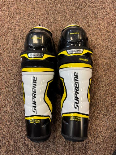 Senior Bauer Supreme Matrix 16" Shin Pads  (New)