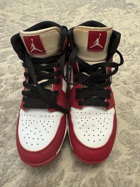 Red Kid's 6Y (Big Kids / Youth) Youth Air Jordan High Top Molded Cleats (Used)